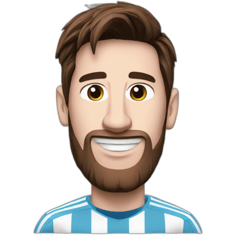 Messi con camisa de argentina emoji