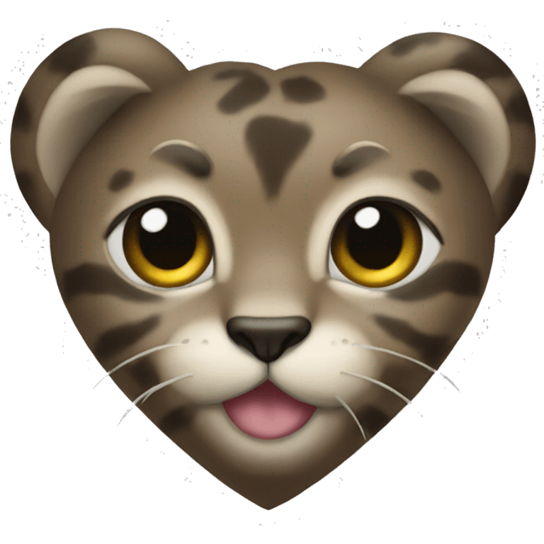 Heart all in panter emoji