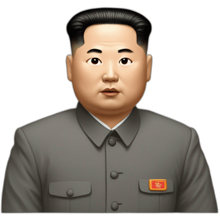 kim jong hum qui court après un chien emoji