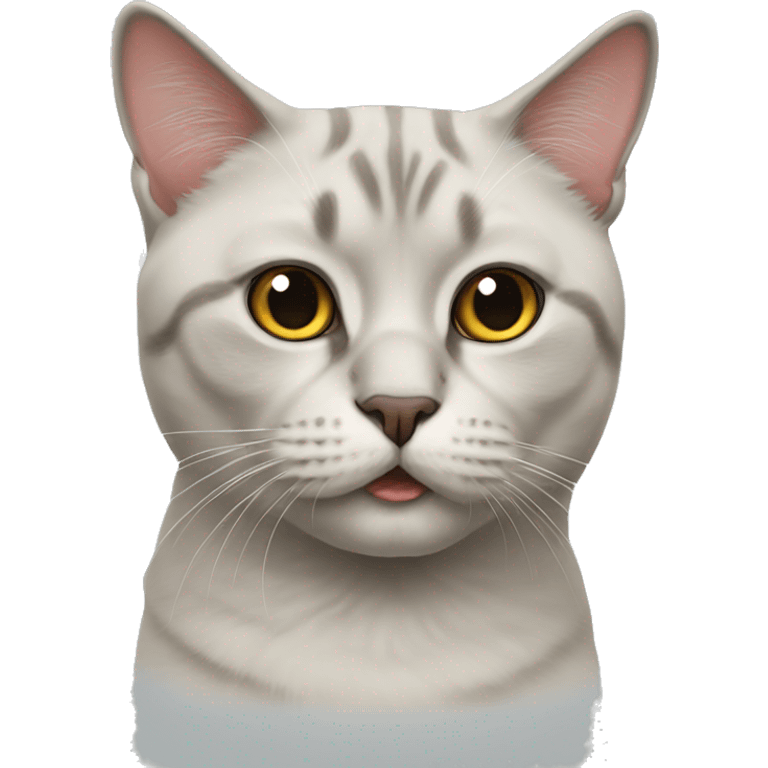 Realistic British cat emoji