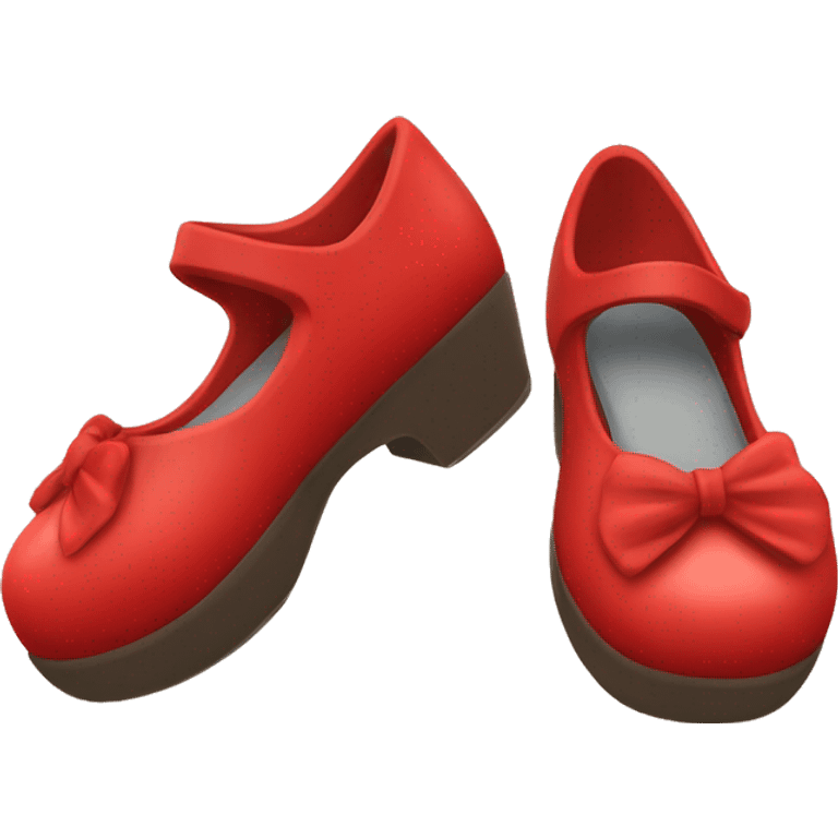 red mary jane shoes  emoji