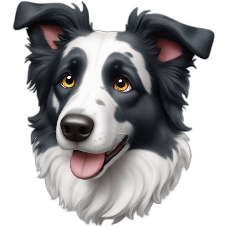 Border collie bleu merle  emoji