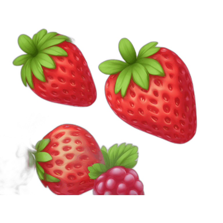 Fraise et framboise et mirtille emoji