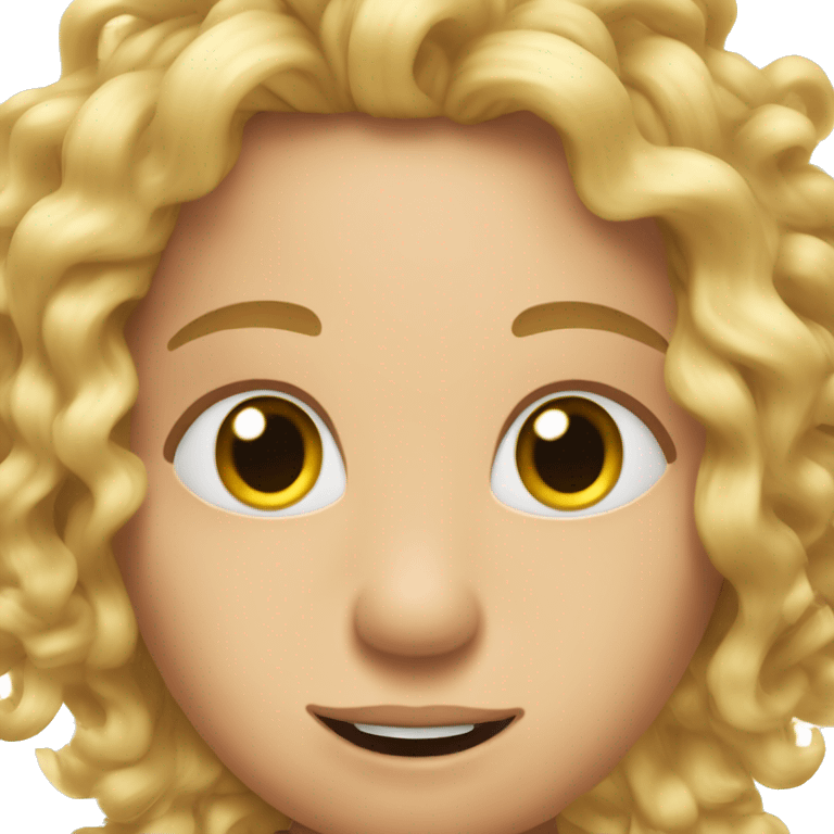 A cockroach with curly blonde human hair emoji