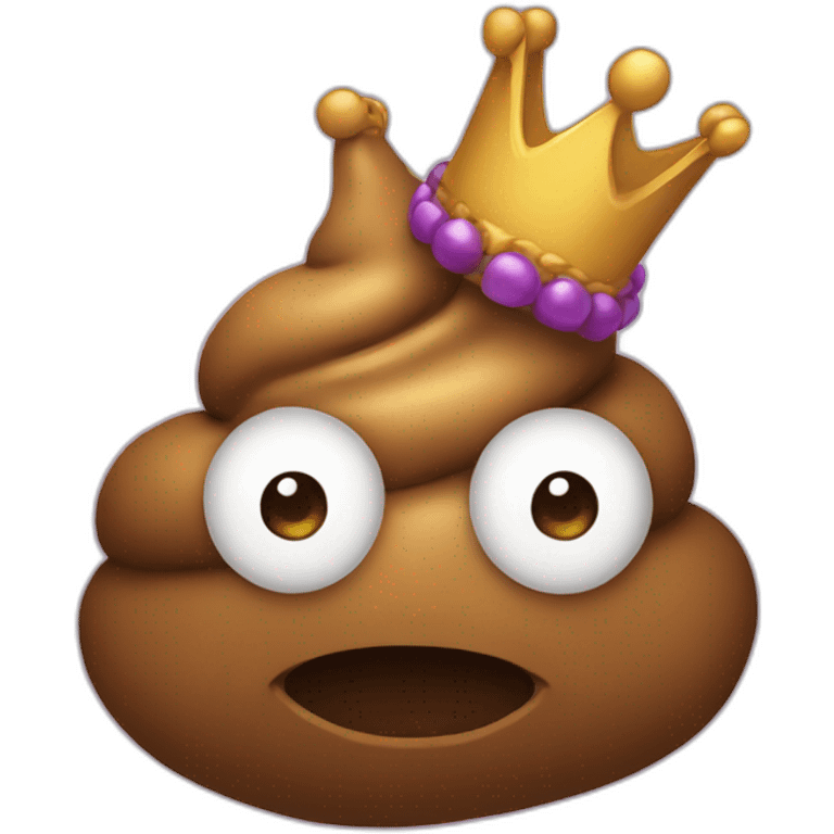 poop-with-a-crown emoji