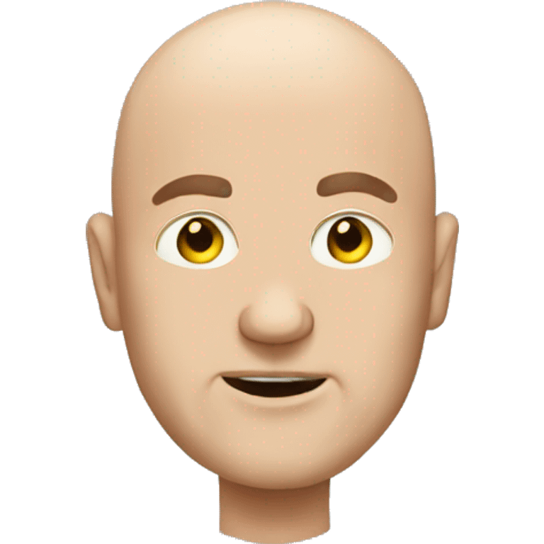 bald man with laser eyes emoji