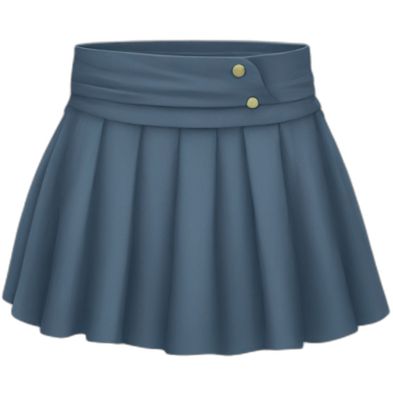 small skirt lifted by strong wind emoji