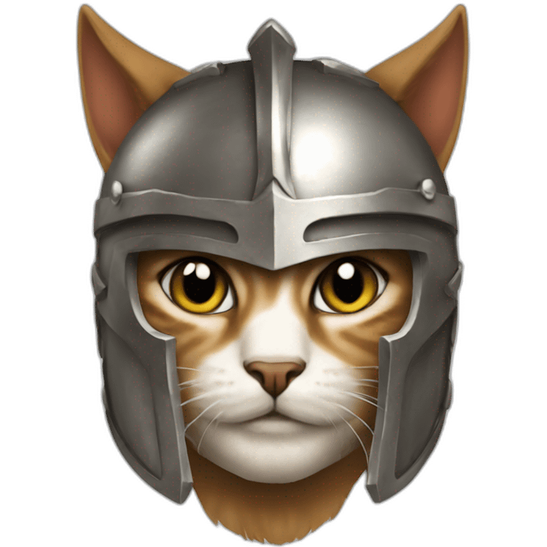 Cat gladiator emoji