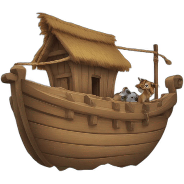 Noah’s ark cel shaded emoji