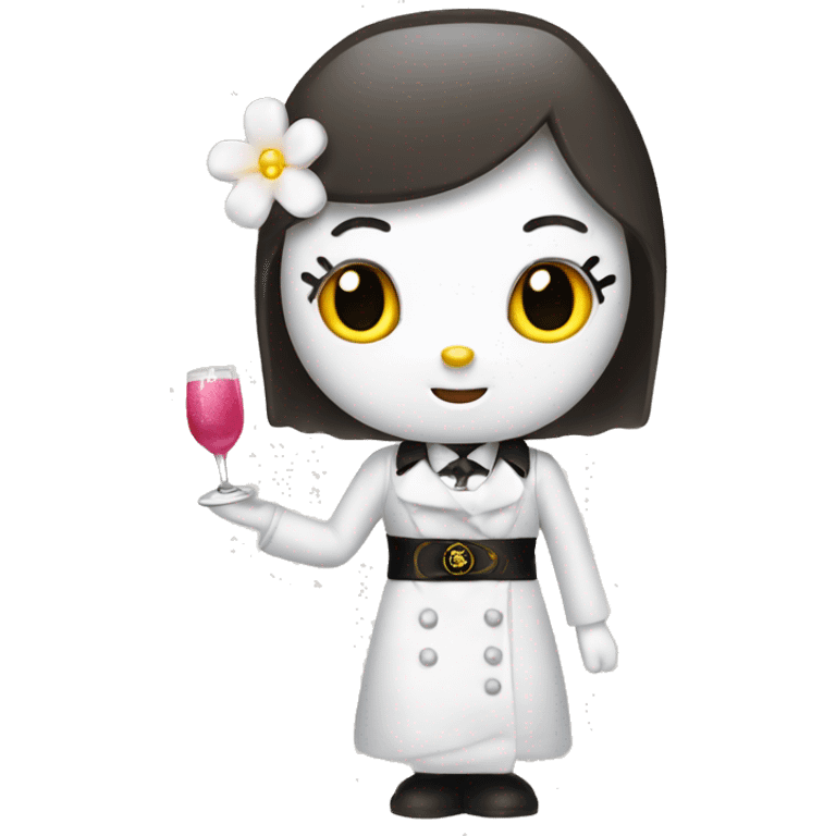 Hello kitty as an upscale server  emoji