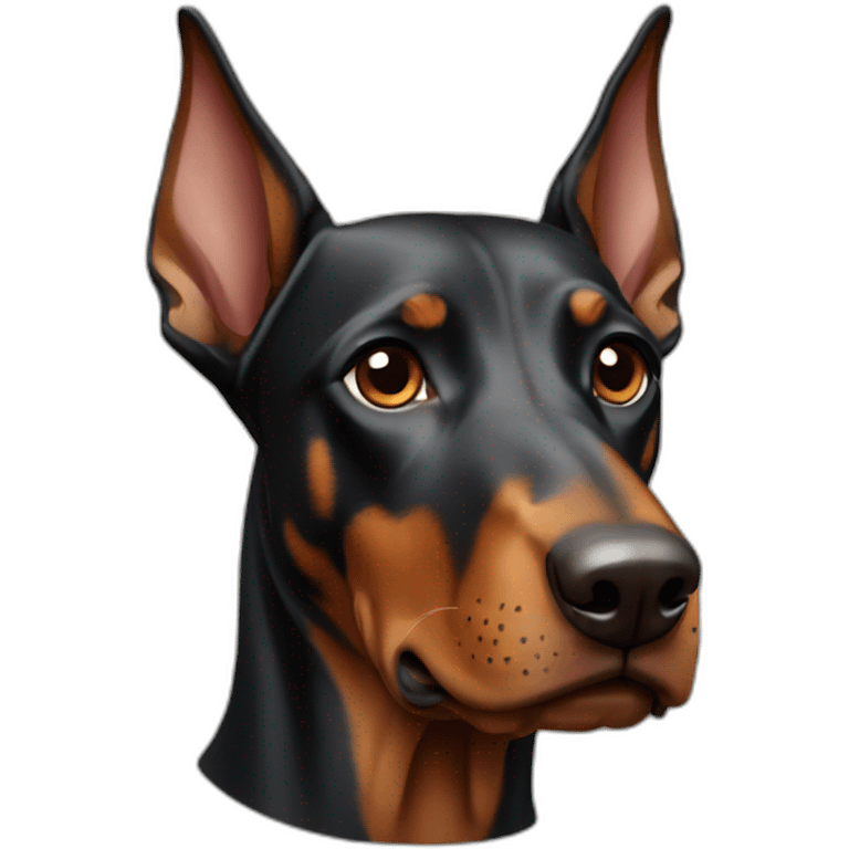 doberman head emoji