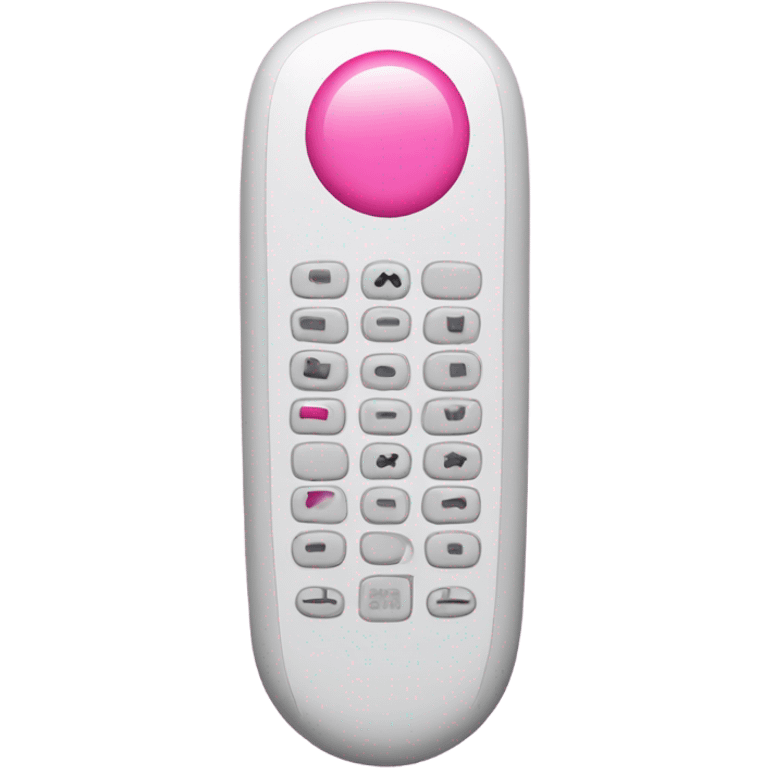 Tv remote with pink lipstick  emoji