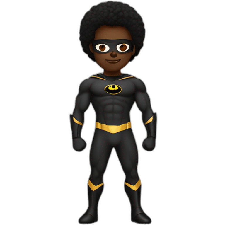 black super hero emoji