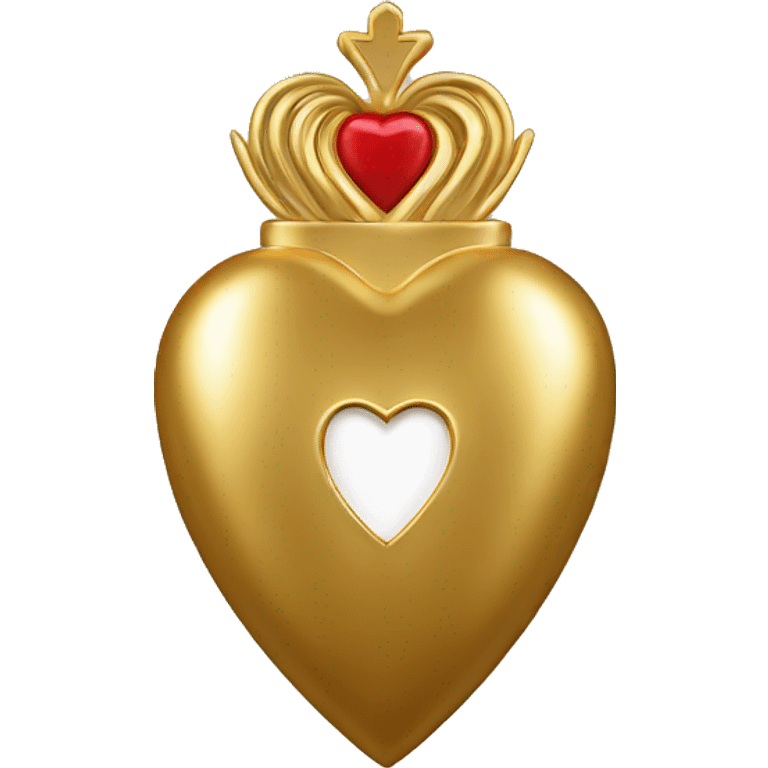 gold sacred heart emoji