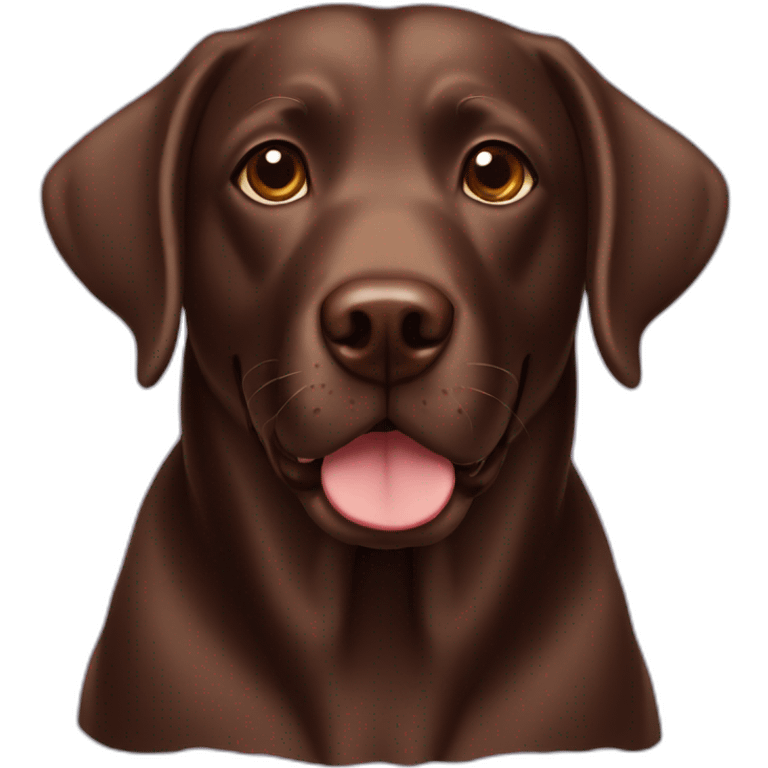 chocolate labrador emoji