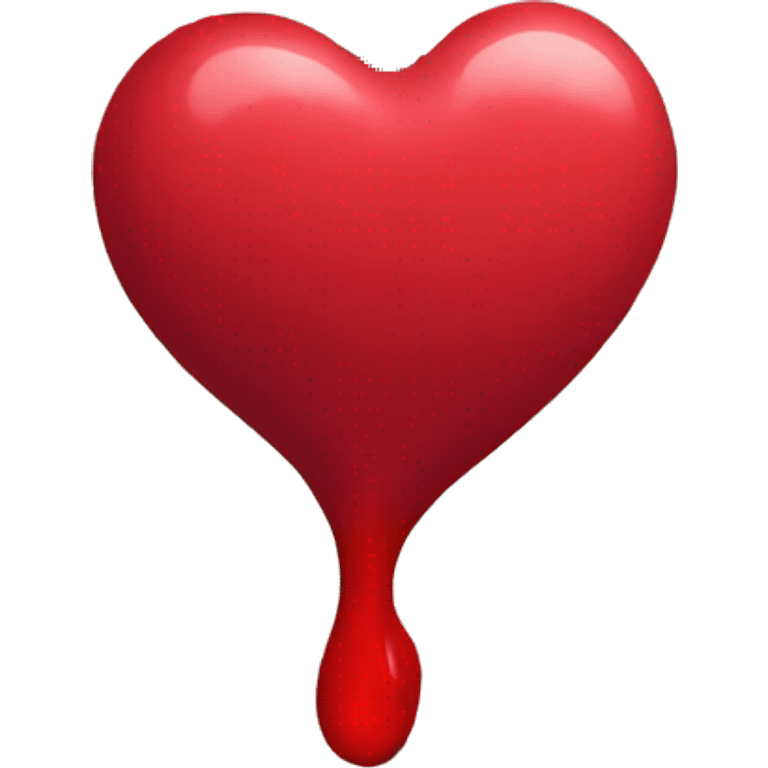 simple red bleeding heart emoji