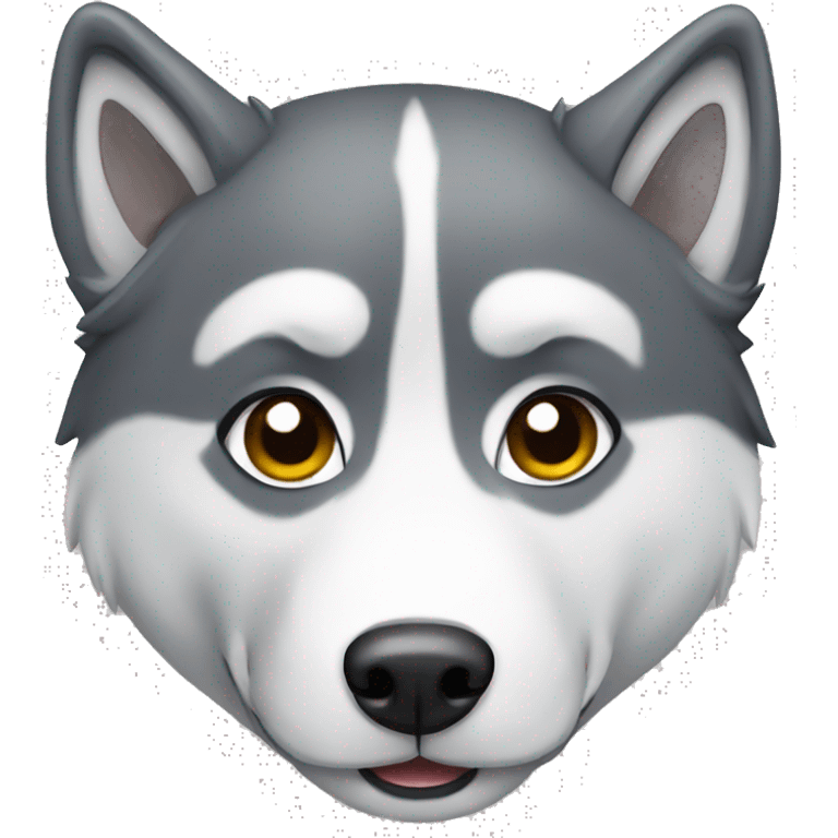 Husky grey emoji