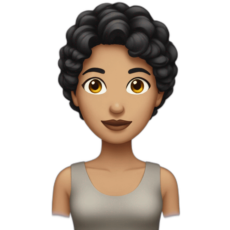 woman spanish black haired emoji