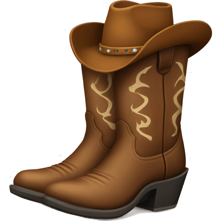 Cowboy boot emoji