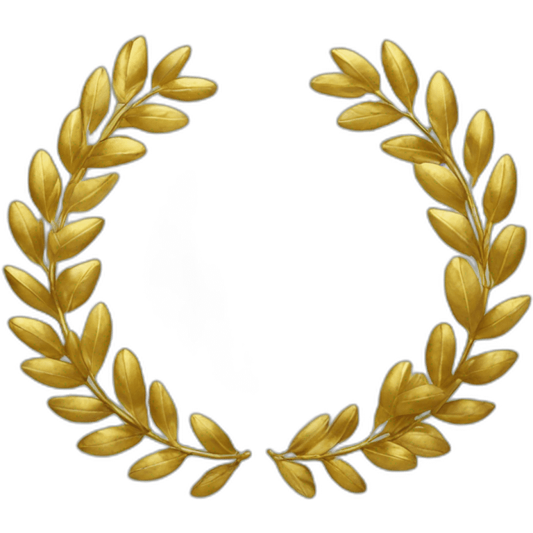 golden laurel wreath with dollar symbols emoji