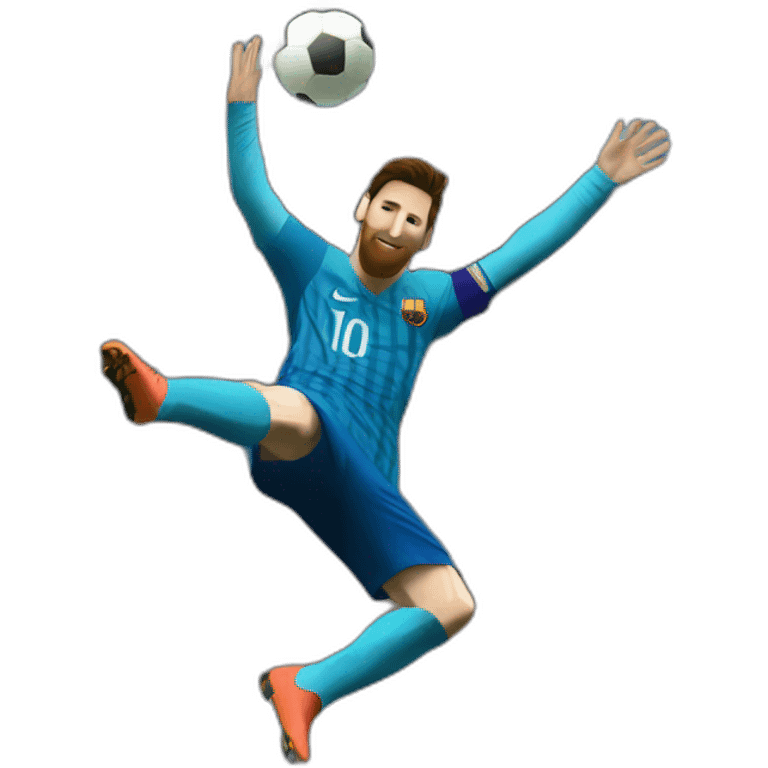 messi bicycle kick emoji