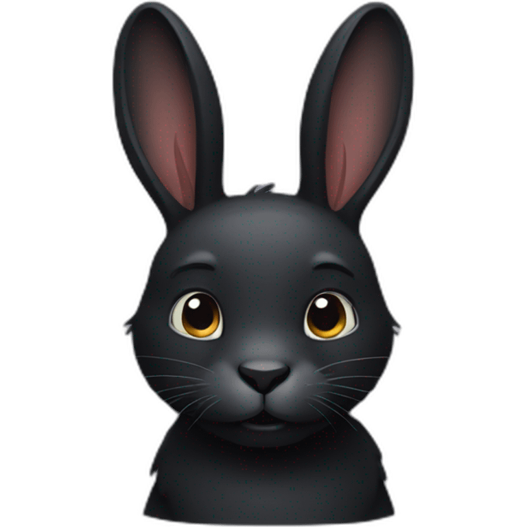 black rabbit emoji