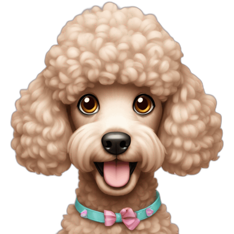 a birthday poodle emoji