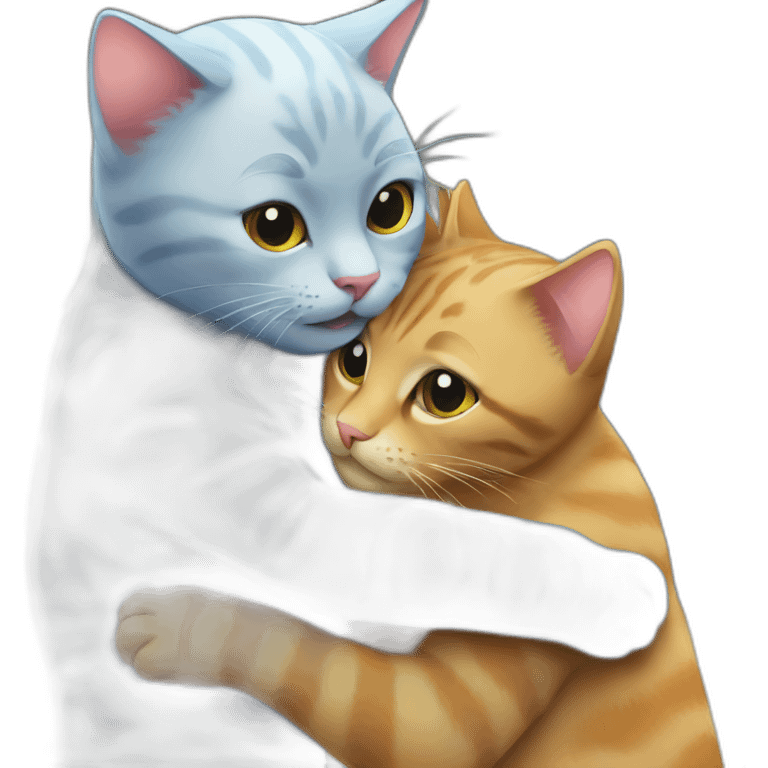 hugging cats emoji