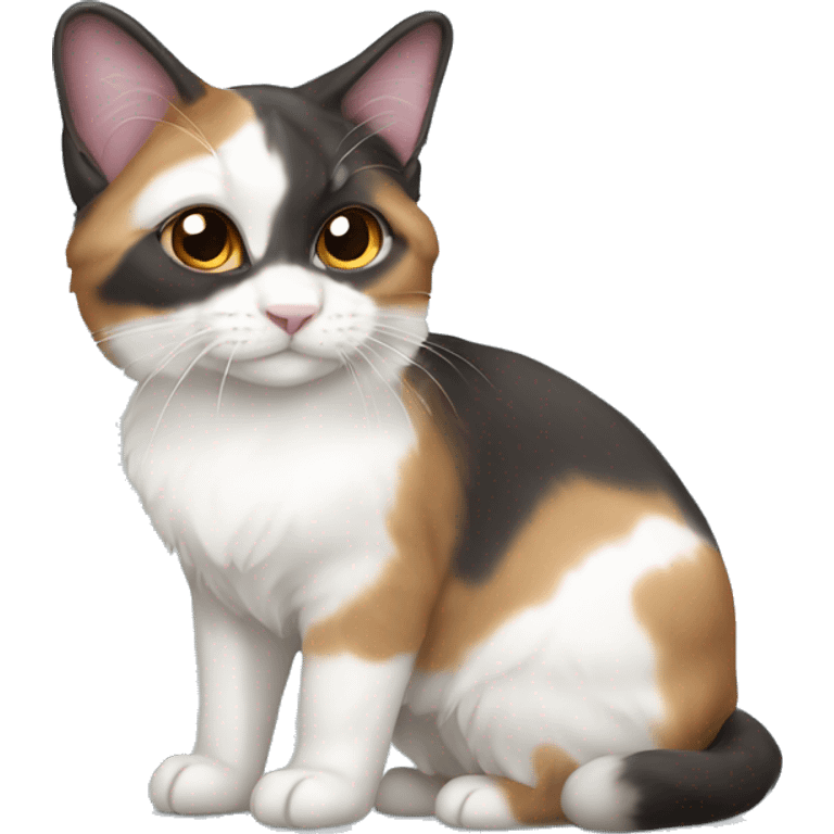 tricolor lop-eared cat emoji