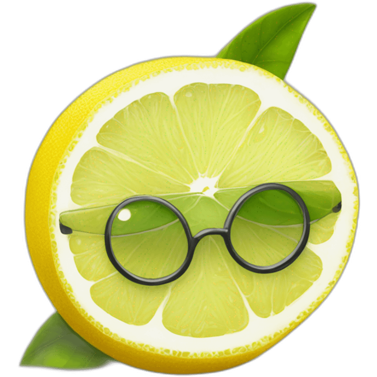 Citron couper qui brille emoji