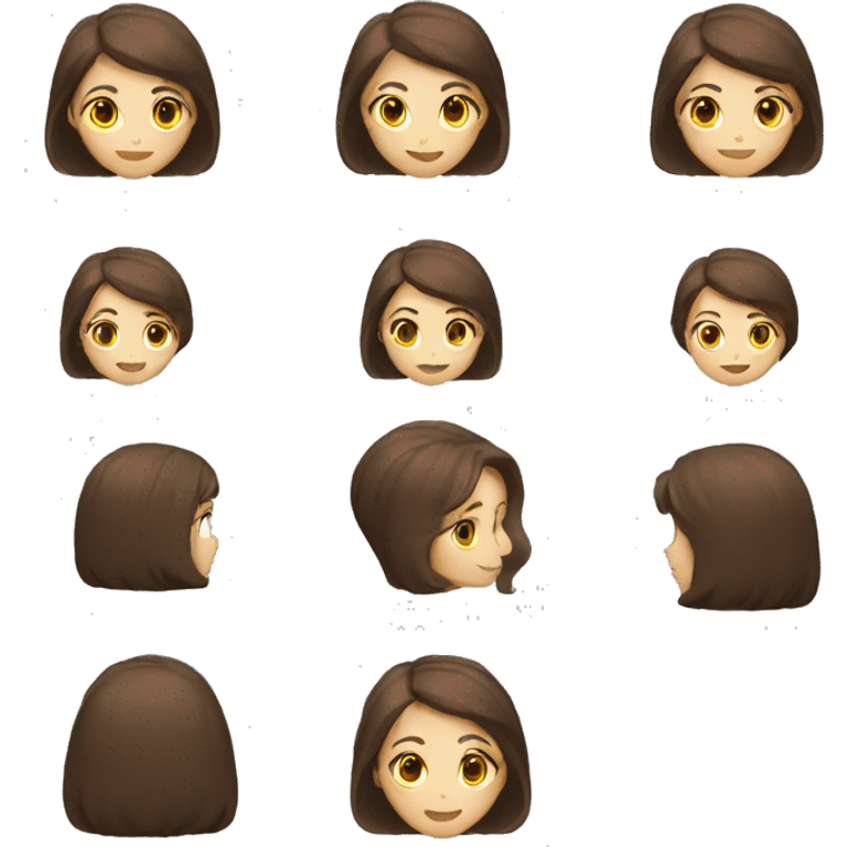 a woman medium short brown hair with teacher math emoji