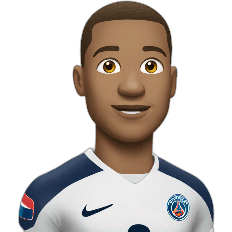 Mbappé play football emoji