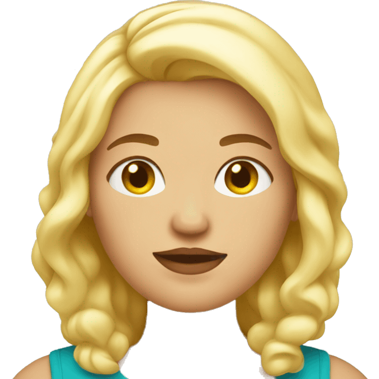 Fat blonde emoji