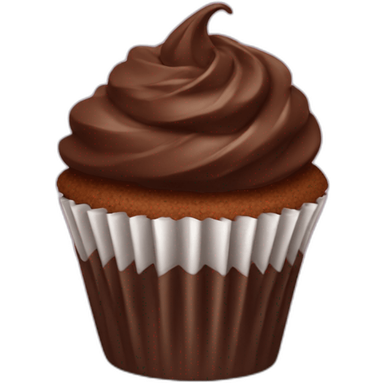 Chocolate cupcake  emoji