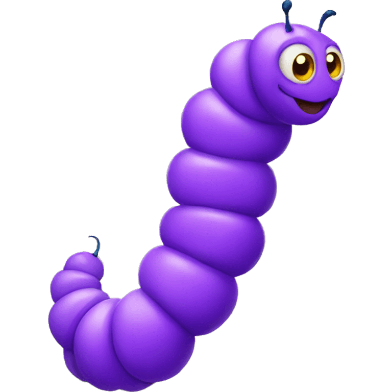 purple caterpillar emoji