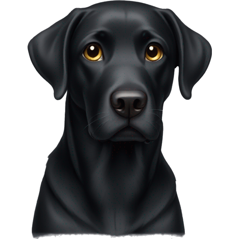 black lab emoji