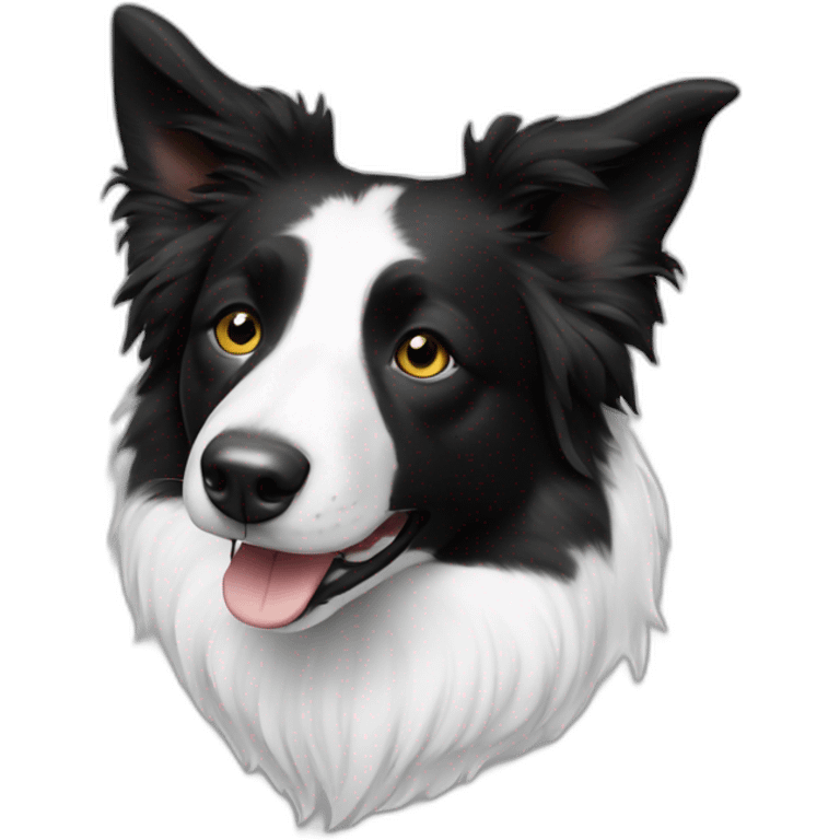 border-collie-all white- no black emoji