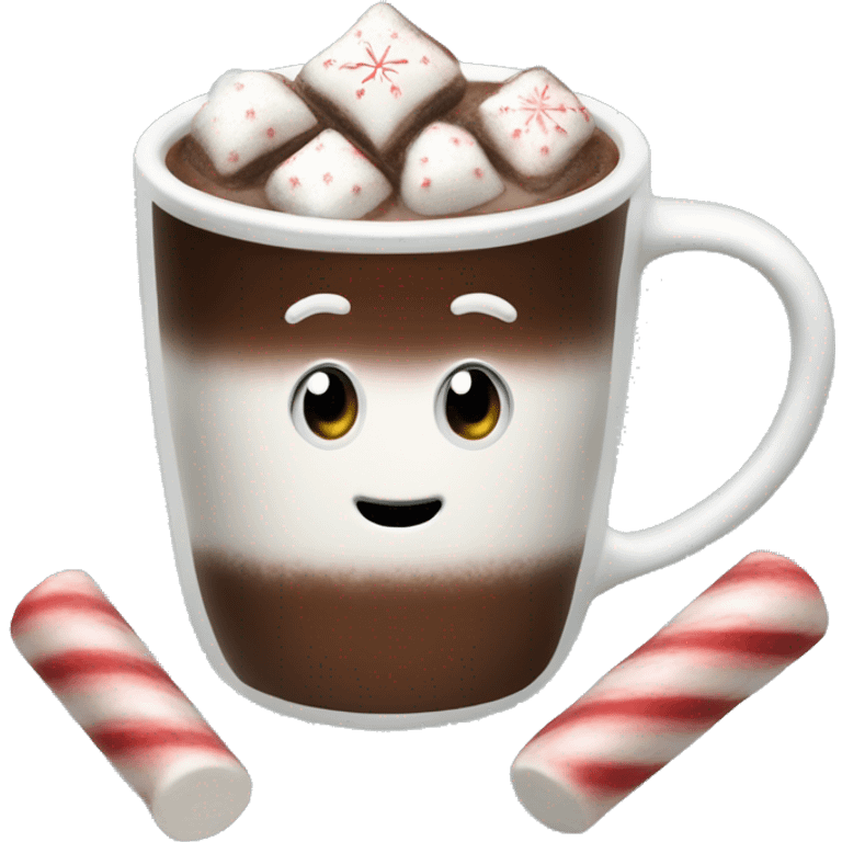 christmas hot chocolate marshamallows emoji