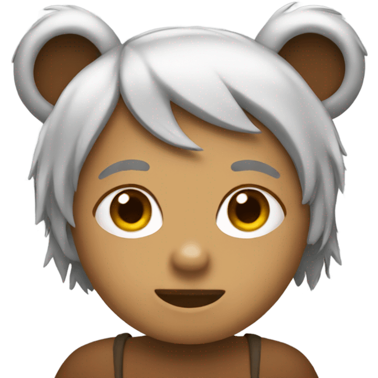 With bear ears emoji