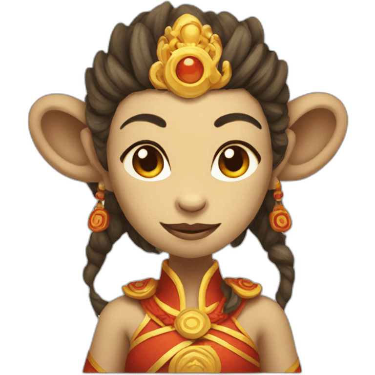 female MONKEY KING emoji