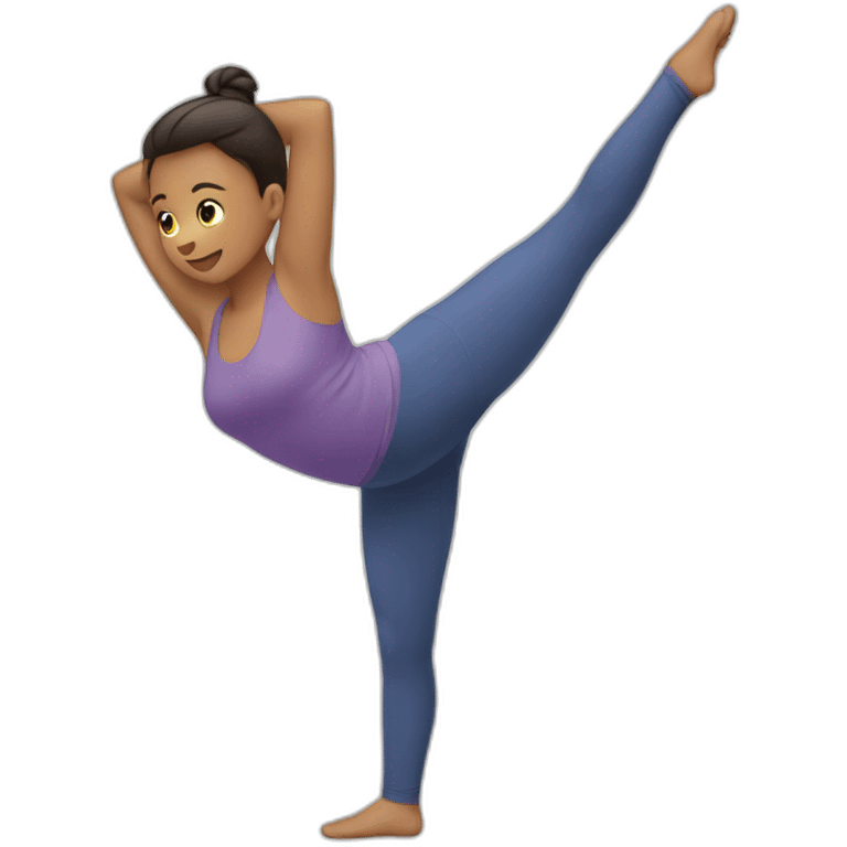 stretching emoji