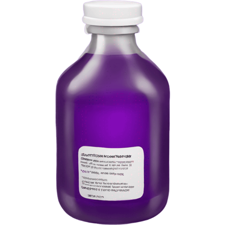 Purple cough syrup  emoji