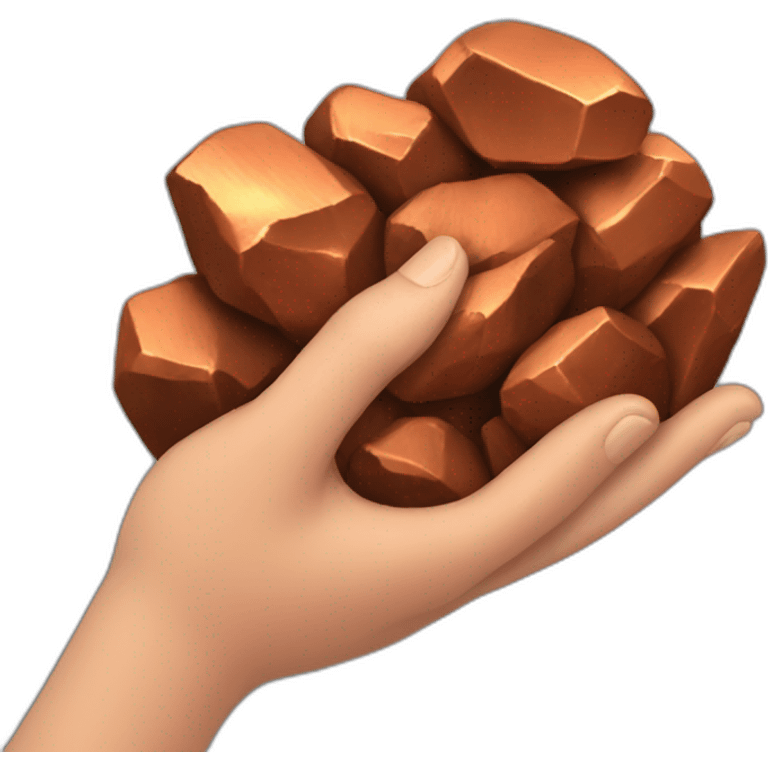 handful of copper ore emoji