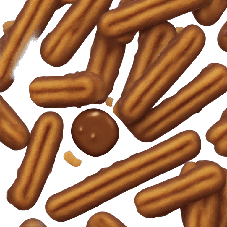 Chocolate con churros emoji