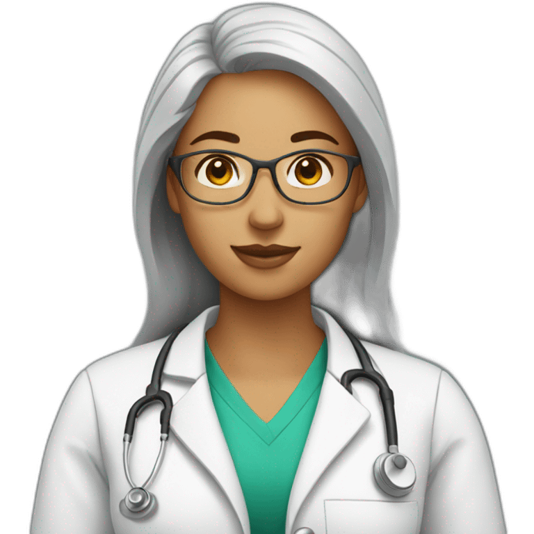 Woman med student emoji