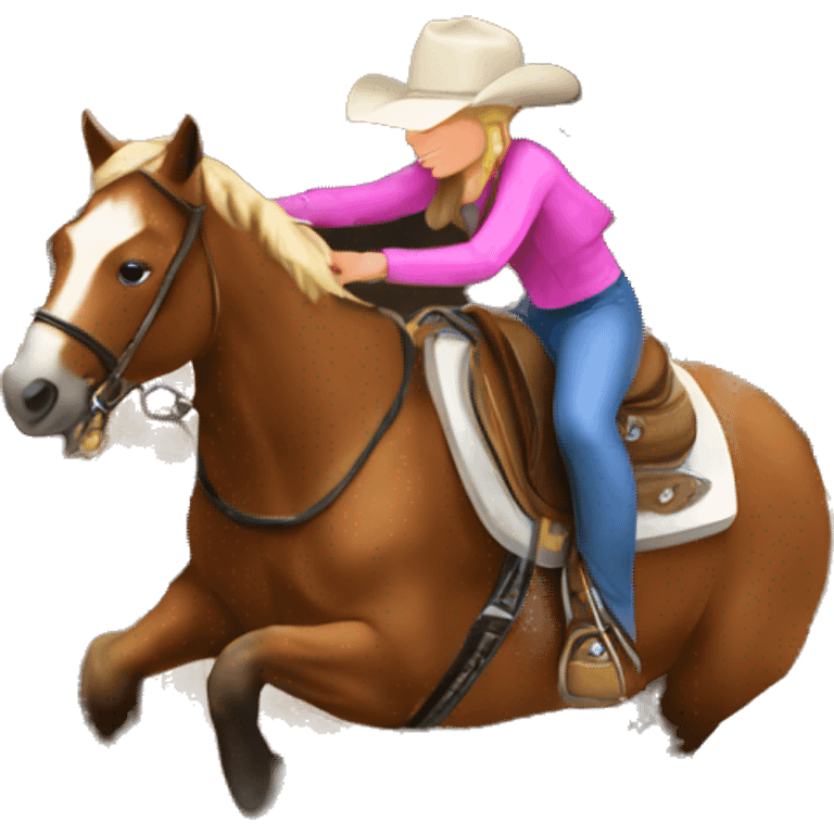 Barrel racing emoji