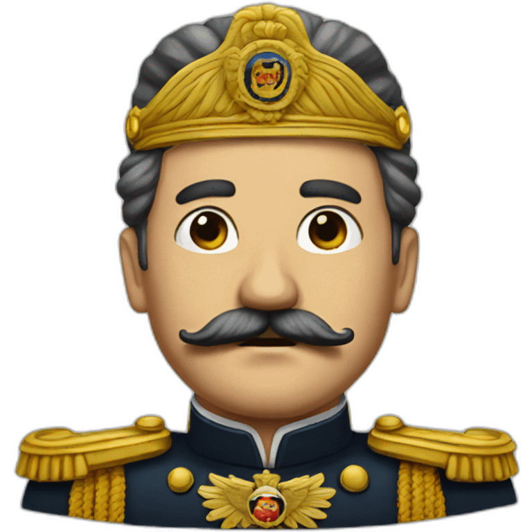 Dictator with mustache emoji