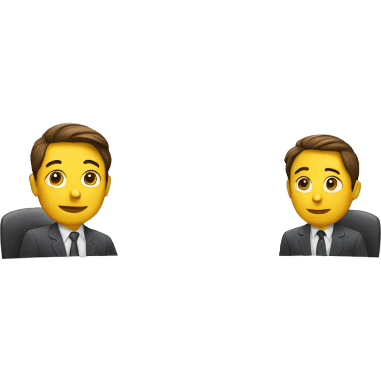 two meetings at the same time emoji