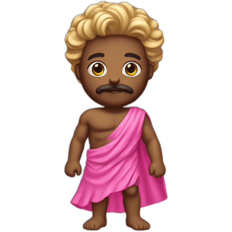 Zeus with a pink dress emoji