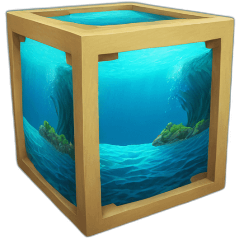 Ocean cube emoji